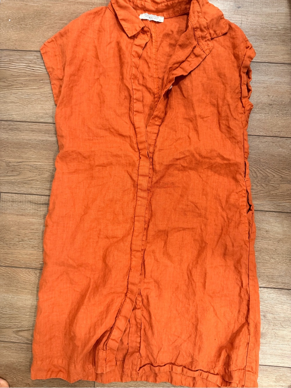 Haris Cotton Linen Shirt Dress. 0498